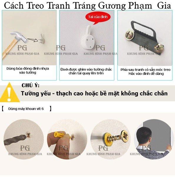 Set 3 Tranh Tráng Gương Pha Lê Decor Tranh Phong Thủy Trang Trí Phòng Khách Sang Trọng Đẳng Cấp Trẻ Trung PGPLTGN42