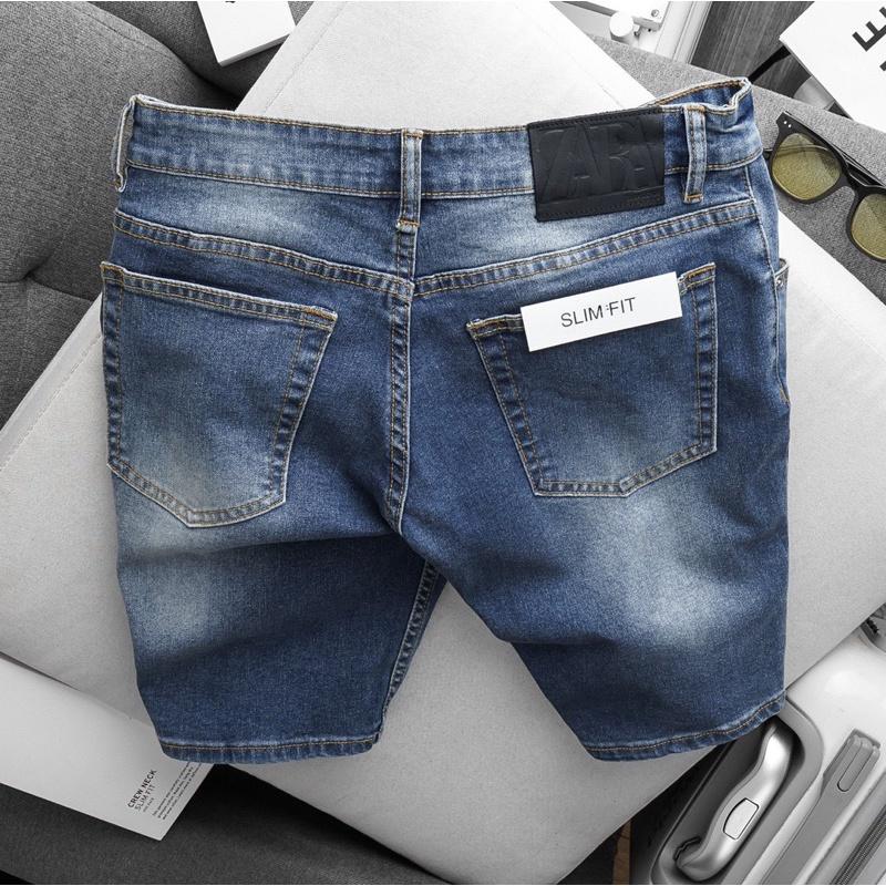 Quần short jean nam hàng xuất dư chất jean xịn