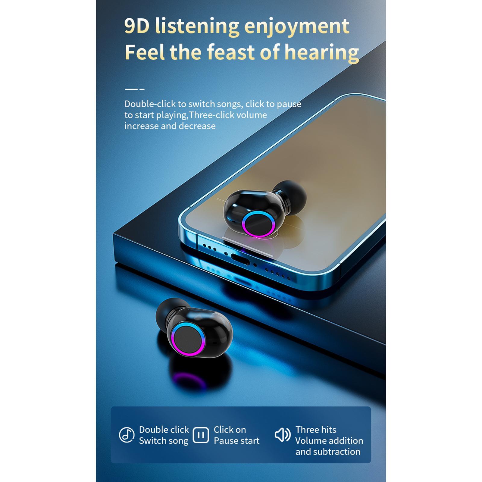 Wireless 5.2    Gaming Noise Cancelling Deep Bass Black