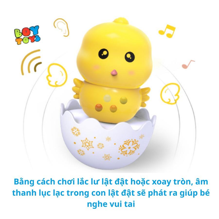 Đồ chơi búp bê lật đật trứng hình gà vàng, thỏ hồng, chim cánh cụt đáng yêu cho bé