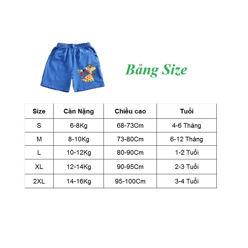 Quần Đùi Bé Trai BabyJoy Quần Đùi Cho Bé Chất Cotton Size Từ 6 Đến 16Kg