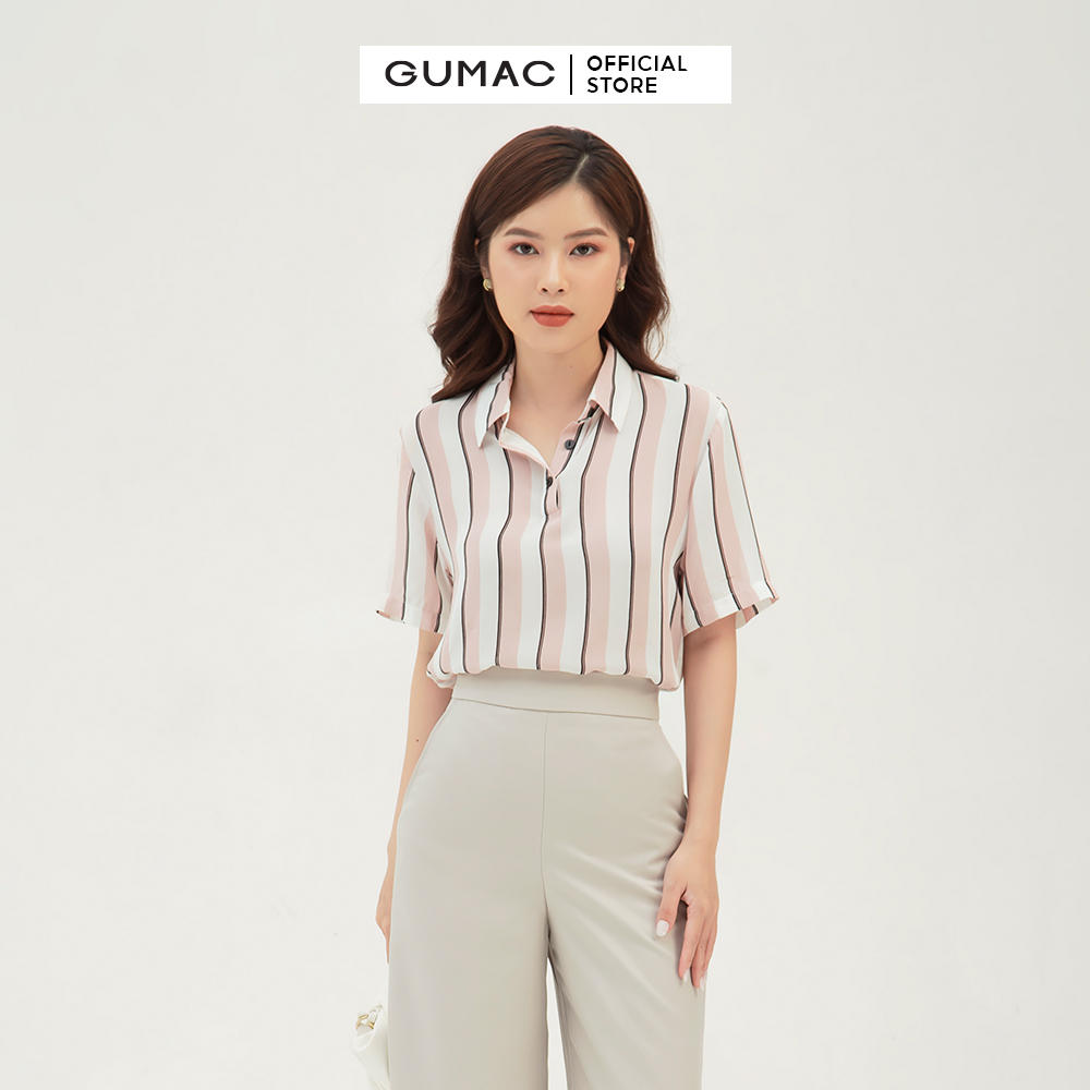 Quần tây nữ ống rộng cơ bản GUMAC QB306