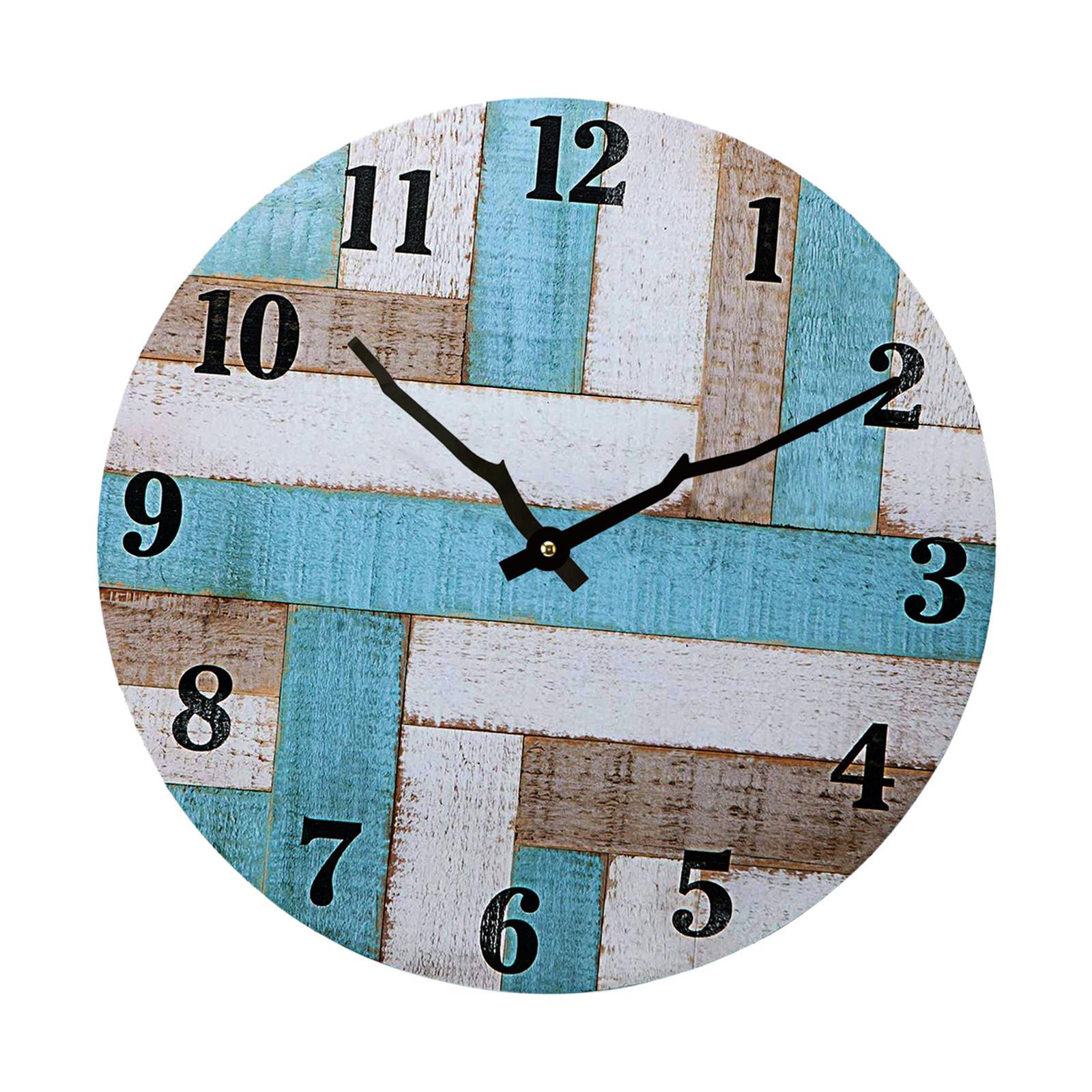 Modern Wall Clock 12 inch Art Round for Living Room Bedroom Decoration