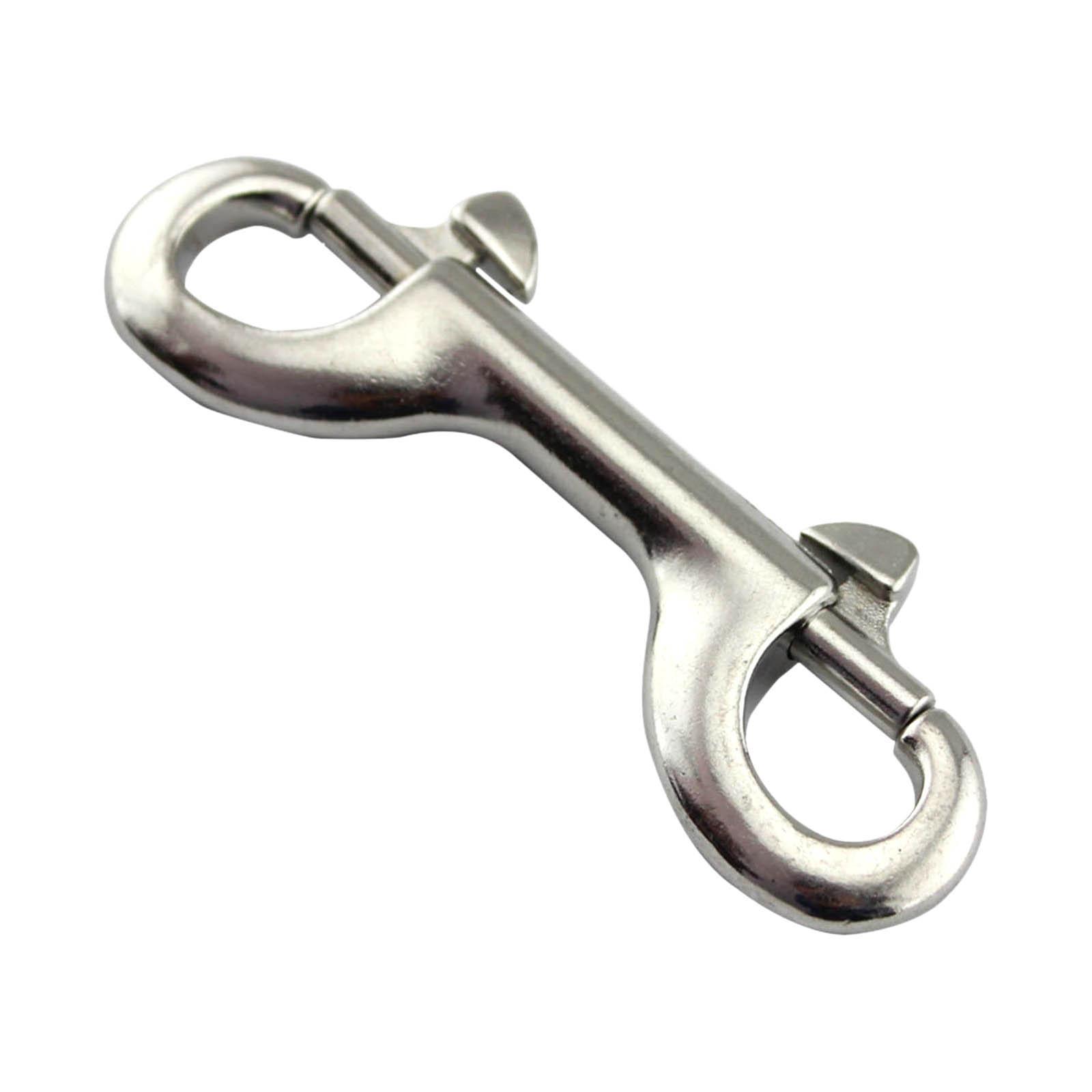 Double Ended Bolt Snap Hook, Stainless Steel Double End Heavy Duty Snaps Bolt Clip for Dog Leash Pet Feed Bucket