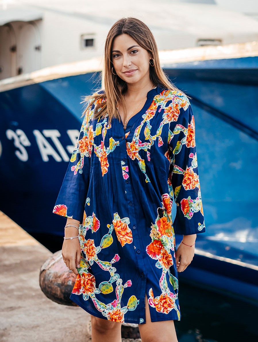 Đầm Cotton Isla Bonita IB23364-NV