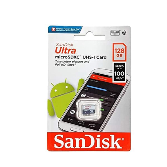 Thẻ nhớ SanDisk Ultra microSDXC UHS-I 128GB 100MB/s Class 10 - Hàng chính hãng