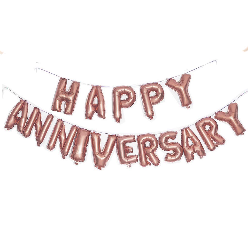 Bộ bong bóng trang trí lễ kỷ niệm tình yêu Happy Anniversary hpan23