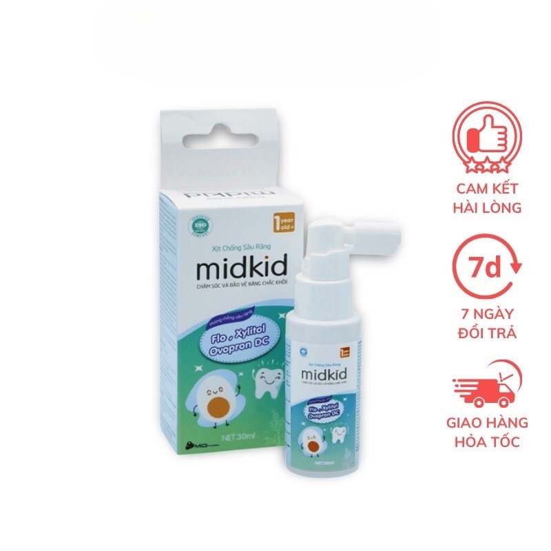 Xịt chống sâu răng Midkid 30ml