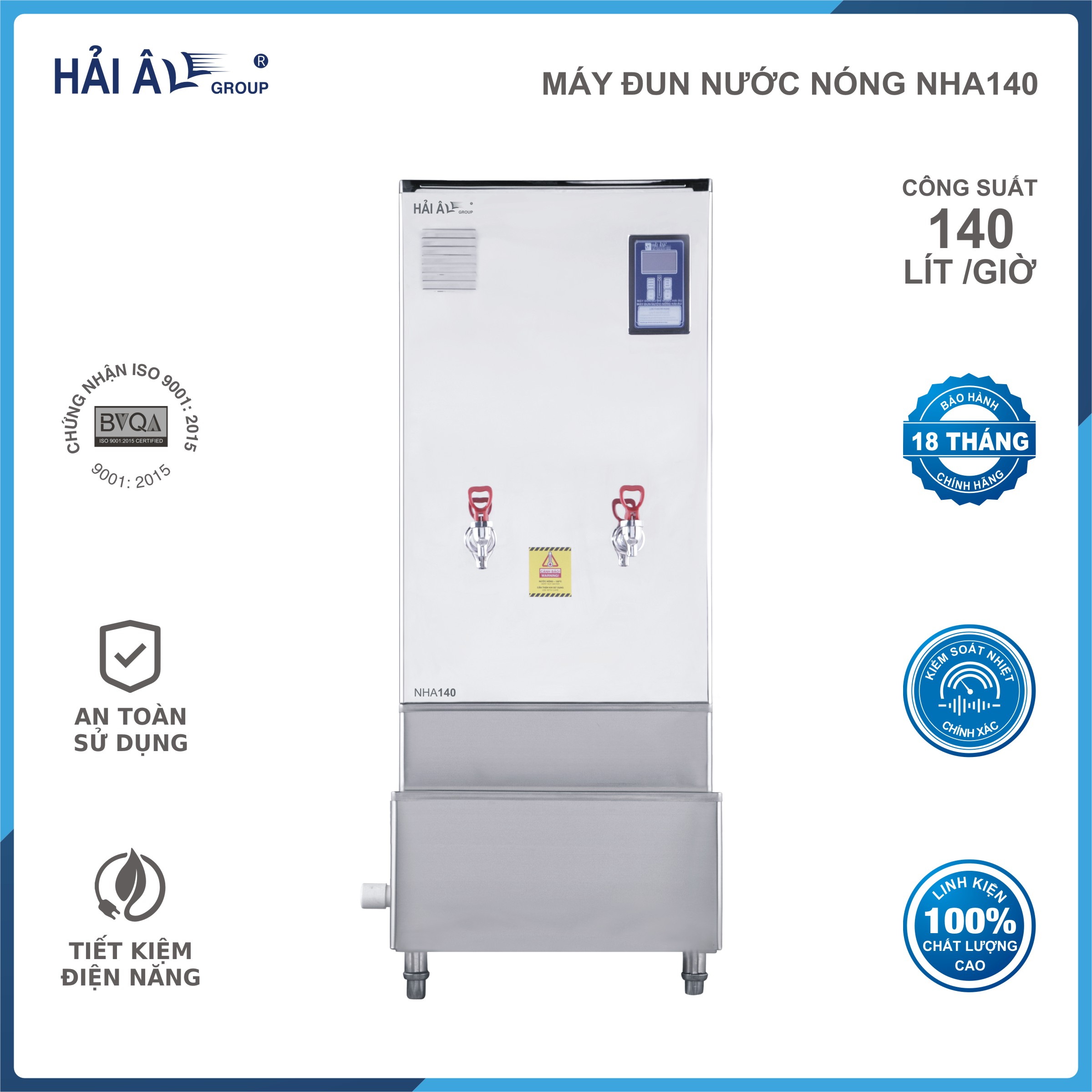 Máy đun nước nóng Hải Âu NHA-140 - Hàng Chính Hãng