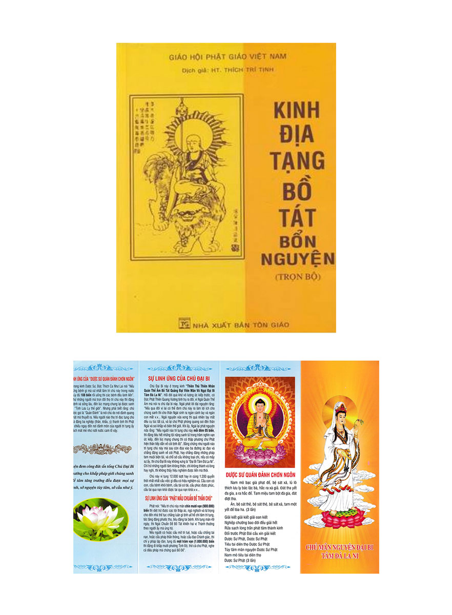 Combo Kinh Địa Tạng Bồ Tát Bổn Nguyện Trọn Bộ + Chú Mãn Nguyện Đại Bi Tâm Đà La Ni _QB