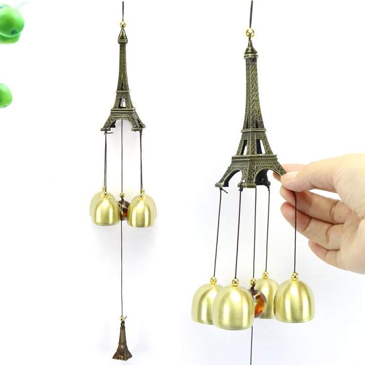 Chuông gió hình tháp eiffel nhẹ nhàng tinh tế trang trí nhà cửa