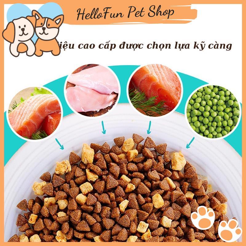 Thức ăn hạt cho mèo Happy 100 mix thịt gà và cá hồi thơm ngon, giàu dinh dưỡng