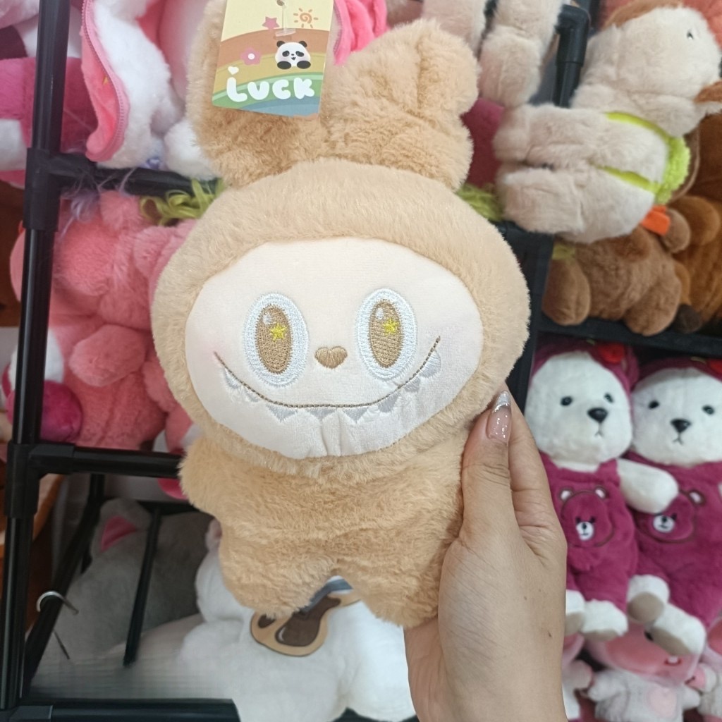 Thú nhồi bông labubu đáng yêu - Size 22cm - Quà tặng gấu bông xinh xắn êm mịn