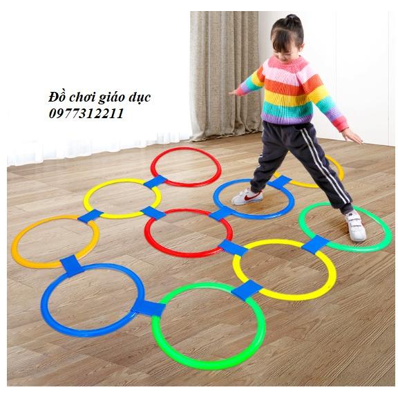 Set 10 Vòng Nhảy lò cò Thông Minh Cho Bé size lớn 38 cm có khớp nối