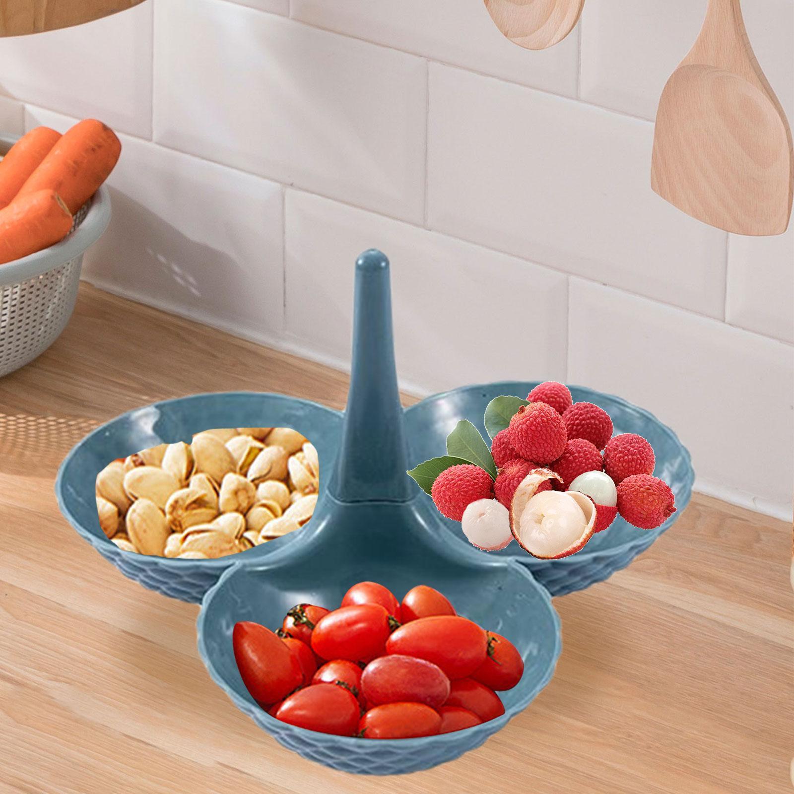2x Fruit Tray Tea Snack Tray Cake Stand Superimposed Hotel Wedding Home