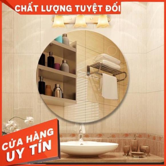 Gương tròn soi nhà tắm bàn trang điểm treo tường kích thước tròn 40cm - guong mirror D40