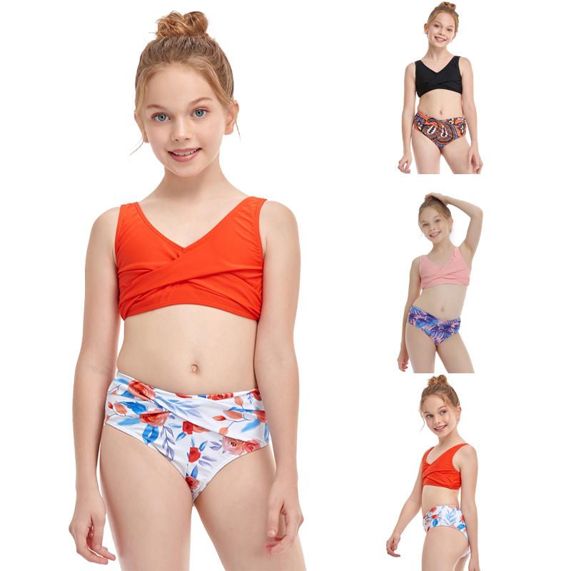 Phù Hợp Với Họ Mẹ Bơi Bikini Nữ, Có Trẻ Trung Đồ Bơi Trẻ Em Kid Cho Bé Bãi Biển Đồ Bơi Chia 2 Miếng Biquini