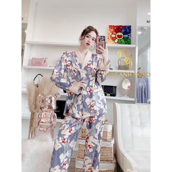 Bộ Pyjama QC siêu hot cổ vét độc lạ sang chảnh
