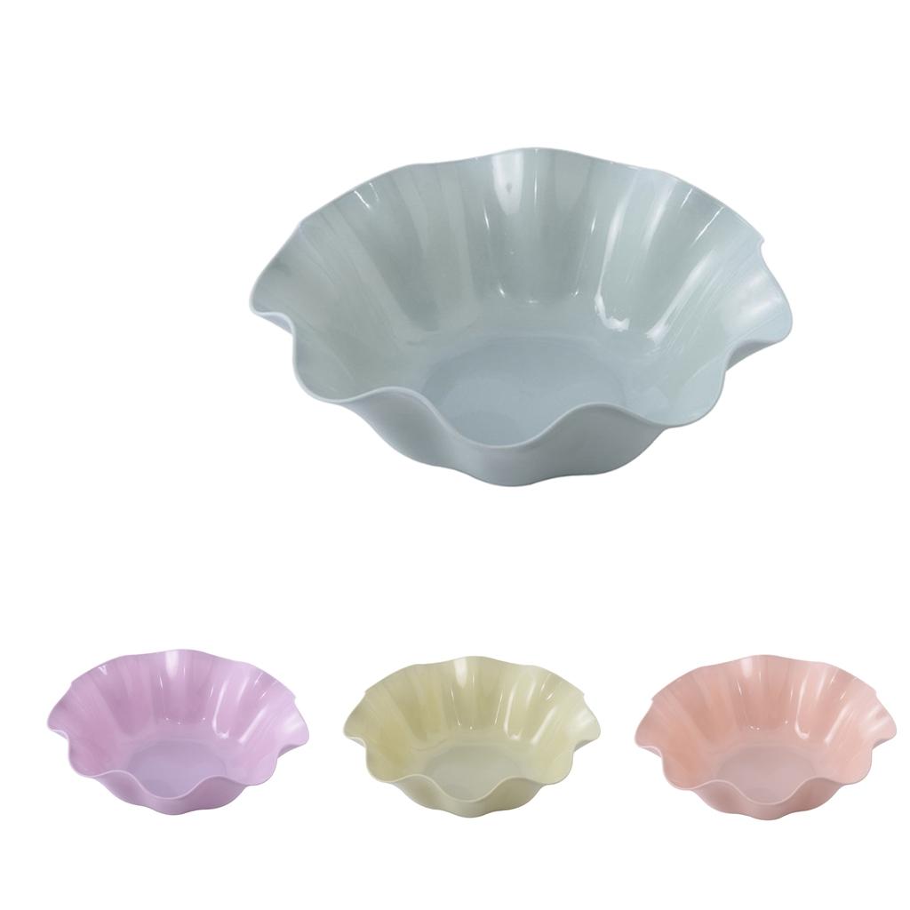 Fruit Plate Lotus Leaf Shape Snack Storage Tray Blue