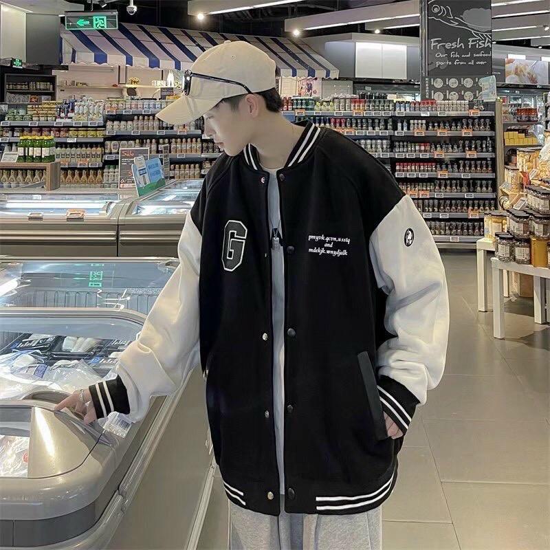 Áo Khoác Cardigan Bomber Nỉ Bông IN LOGO G Form Rộng Basic Nam Nữ Unisex Ulzzang