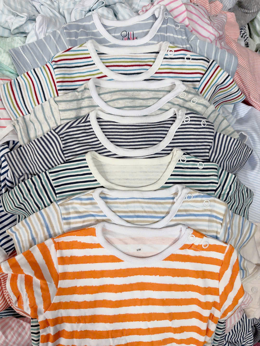 Body Đùi Kẻ Sọc FORM TO Cotton Mềm, Co Giãn, Thấm Hút Mồ Cho Bé Trai/ Bé Gái - Hàng Xuất Dư
