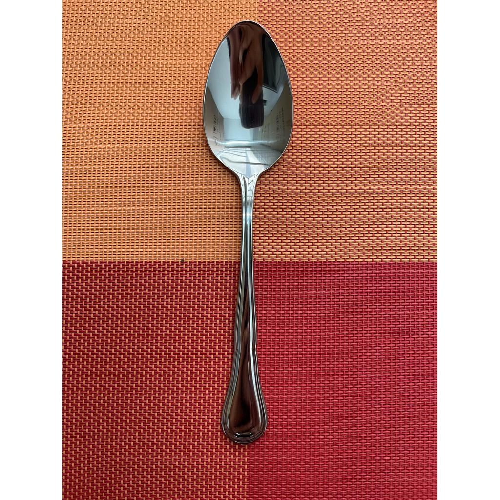 Muỗng - Thìa Inox Lớn Súp Nhọn Cán Bầu Viền Eo
