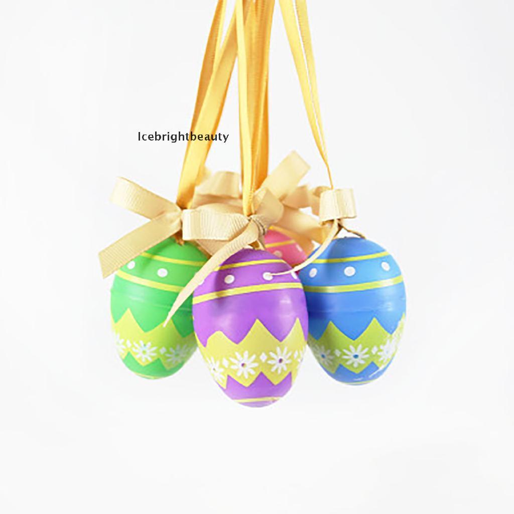 Icebrightbeauty 14 Pieces Colorful Easter Eggs Easter Hanging Ornaments Easter Hanging VN