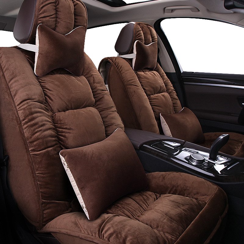 Bộ 5 lót ghế ô tô NHUNG SIÊU MỀM CAO CẤP, cho dế bạn lên thêm đẳng cấp sang chảnh-83210