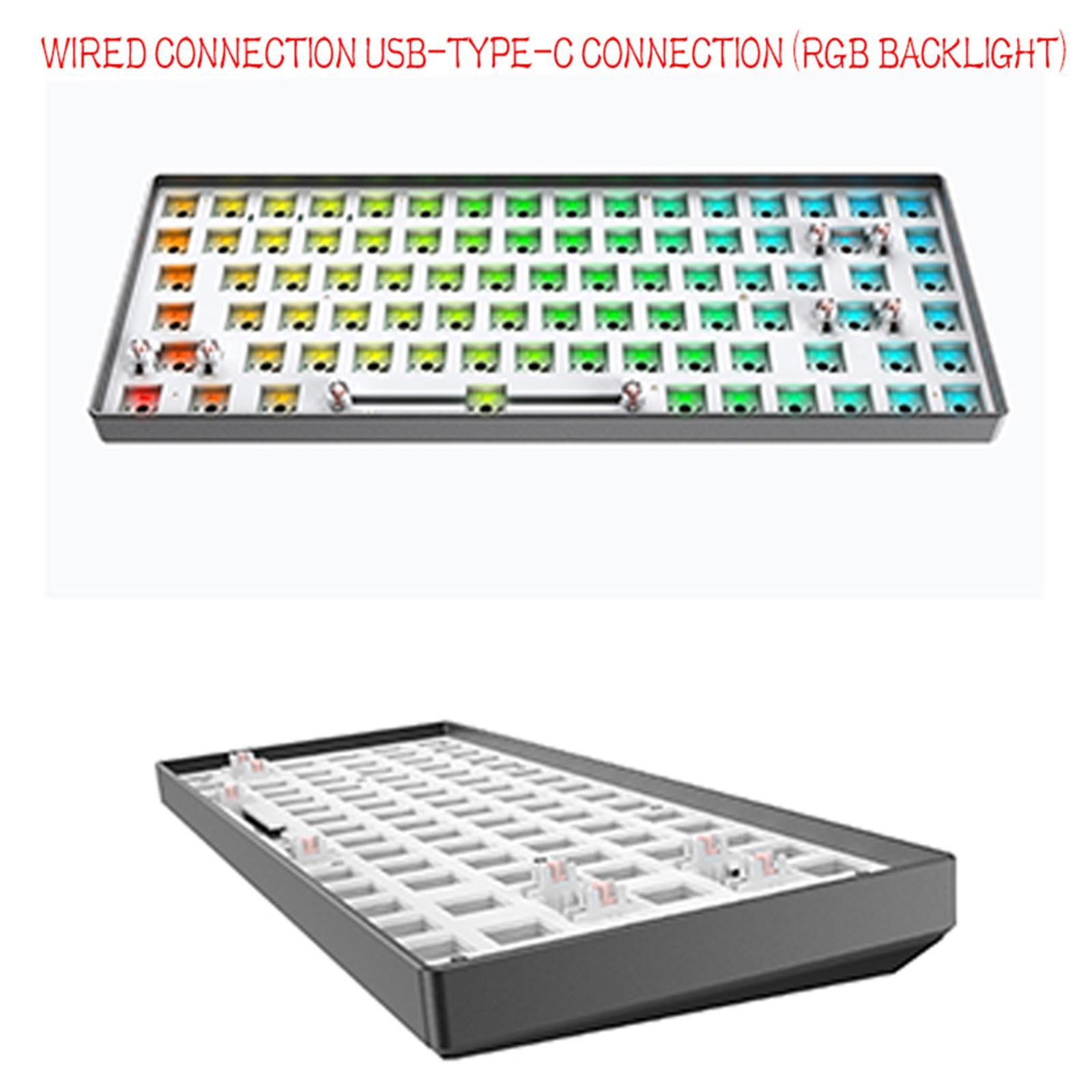 84 Key Modular Mechanical Keyboard Hot-Swappable with RGB light