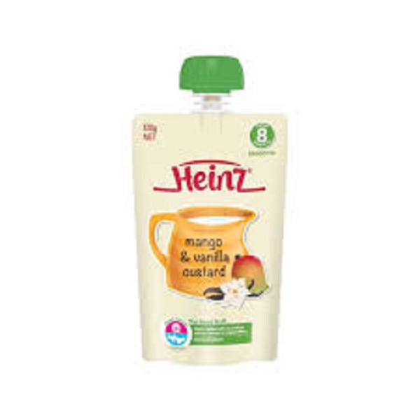 Váng sữa Heinz Mango Vanilla Custard cho bé từ 8 tháng-Túi 120g