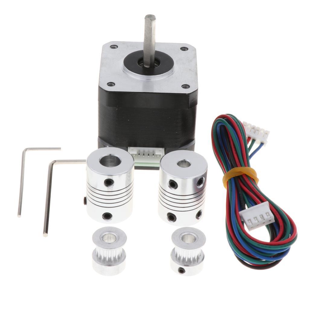 Stepper Motor 0.9A 1.8 Degree 42N.cm 42mm 2-Phases 4 Wires for 3D Printer