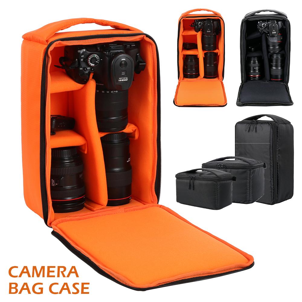 Túi máy ảnh DSLR có ngăn Túi đựng ảnh kỹ thuật số ngoài trời chống thấm nước đa năng cho máy ảnh Nikon Canon DSLR Màu sắc: đen L 34x22x17cm