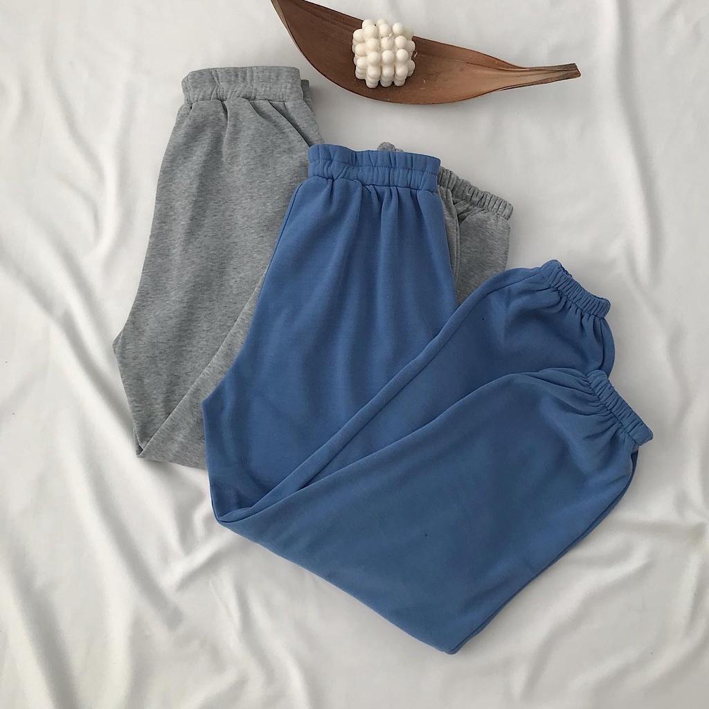 Quần Jogger Nỉ Nữ Nhiều Màu Jezu Jogger Thun Dây Rút Phong Cách Basic Hàn Quốc Cá Tính Chất Vải Dày Dặn Cực Đẹp 2815