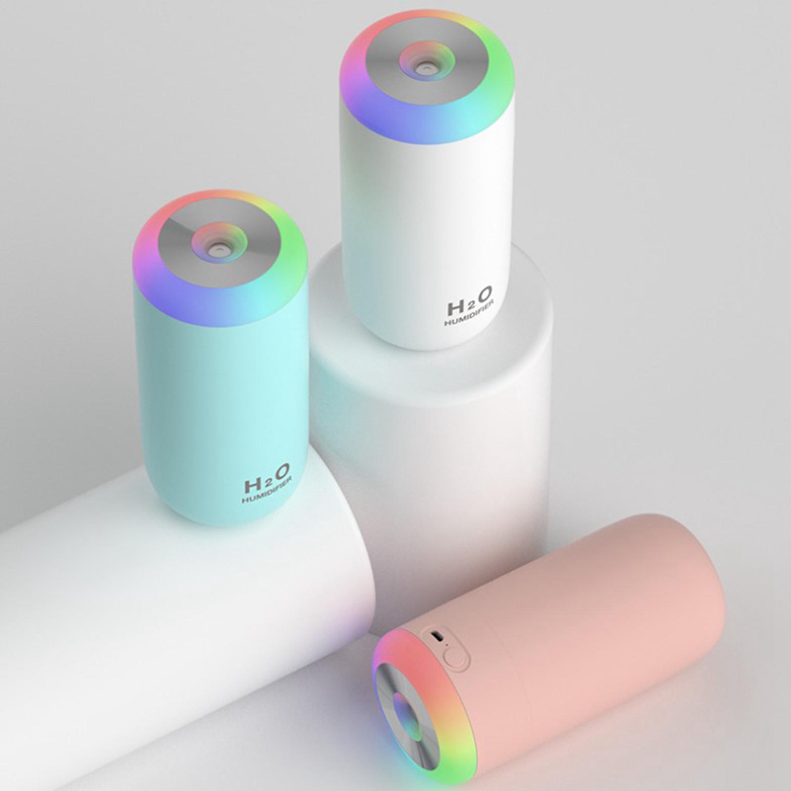 Mini Humidifier 2 Mist Modes Air Humidifier with LED Night Lamp Mist Humidifier for Car Travel