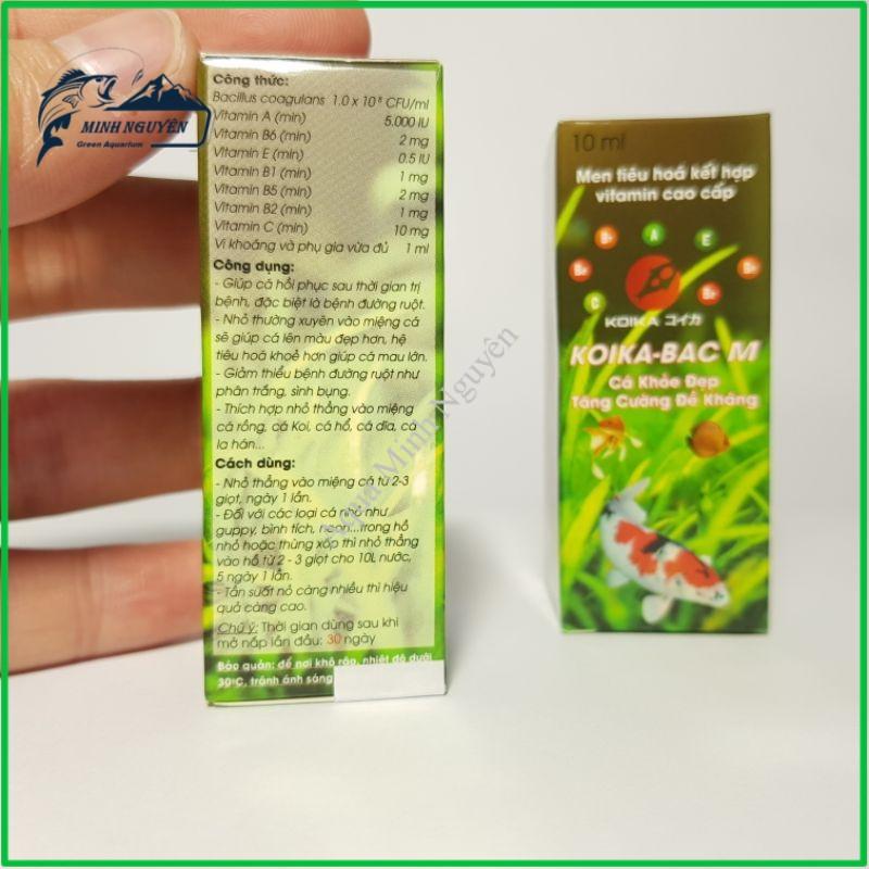VI SINH KOIKA-BAC M | VI SINH ĐƯỜNG RUỘT KẾT HỢP VITAMIN CAO CẤP CHUYÊN DÙNG CHO CÁ VÀ TÉP CẢNH