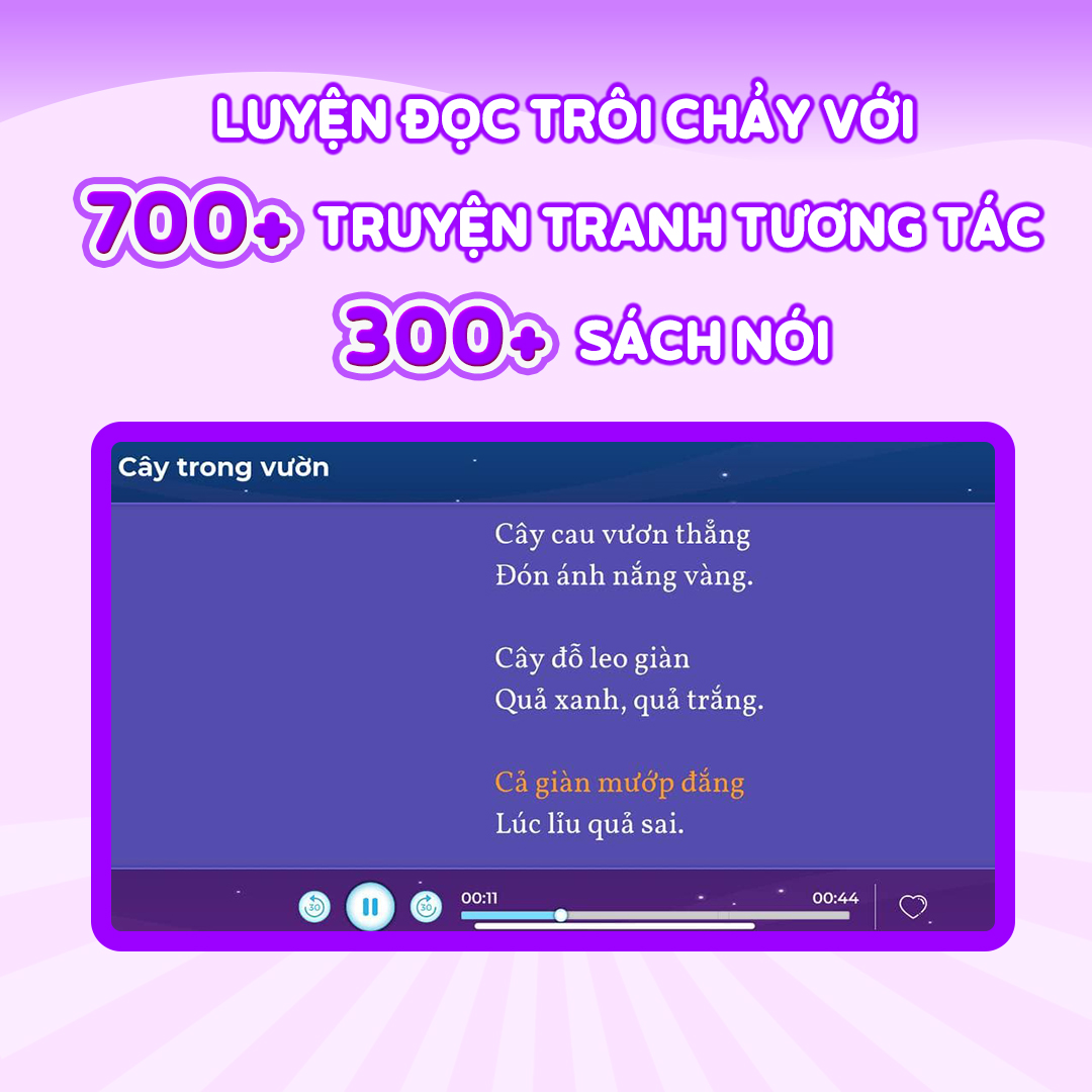 Ứng dụng học tiếng Việt theo chuẩn GDPT mới tại Việt Nam cho trẻ Mầm Non & Tiểu Học  - Gói VMonkey trọn đời