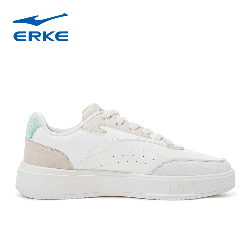 Giày nữ ERKE thiết kế đế bằng phối màu nhẹ nhàng trẻ trung 12123201032