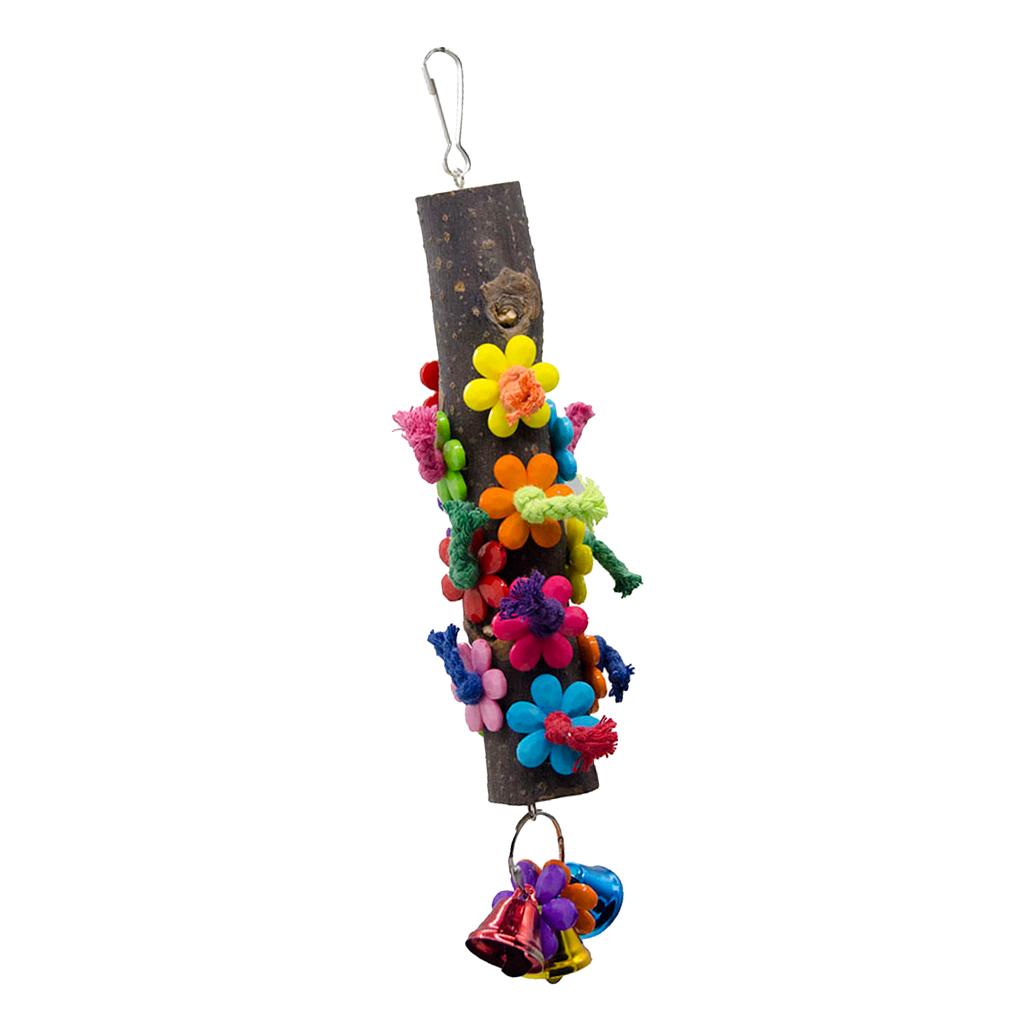 Birds Parrot Wood Stand Perches Toy For Bird Cage Accessories Bird Supplies
