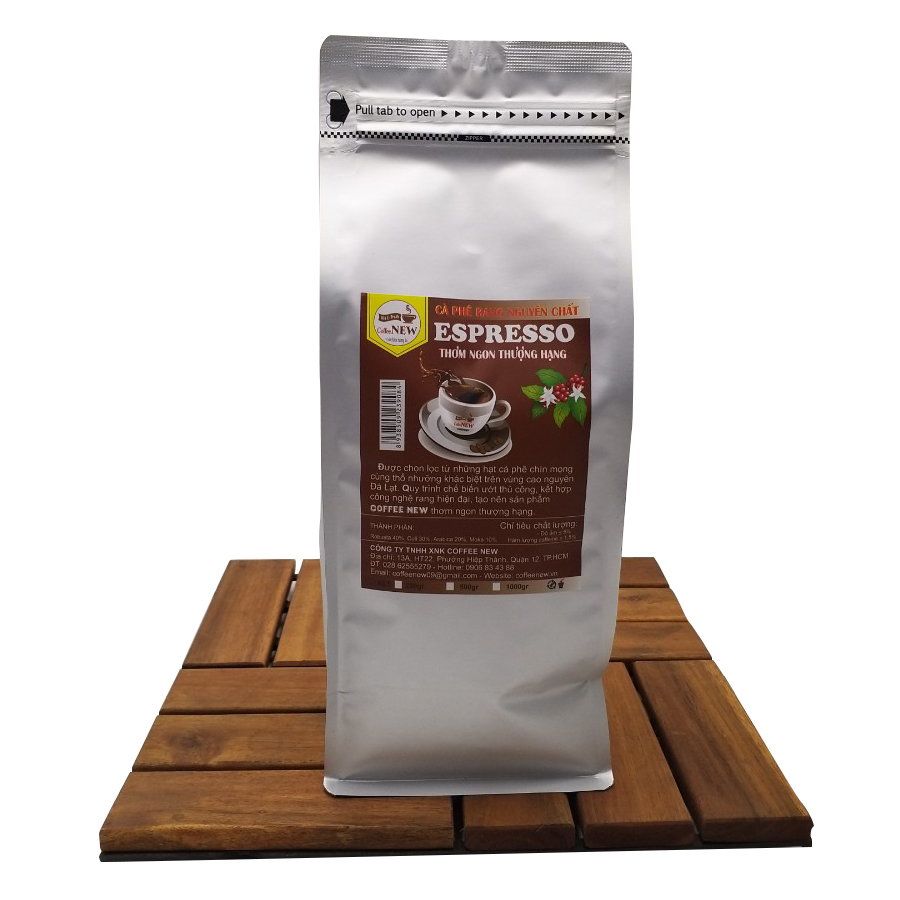 Cà Phê ESPRESSO - Rang Mộc Nguyên Chất - Dạng Hạt Pha Máy Hoặc Pha Phin - Coffee New