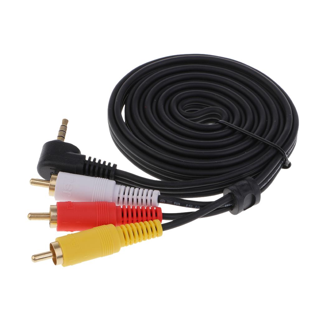 3.5mm Male To 3-RCA Male Adapter Audio Stereo Extension Cable