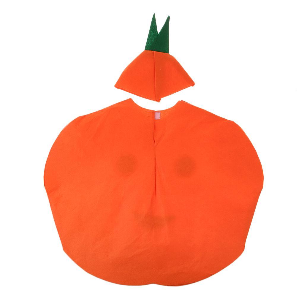 2x Orange Costume Grape Fruit Non-Woven Fabric Kids One Piece Ornament Beach Lightweight Glasses Costume Game Party