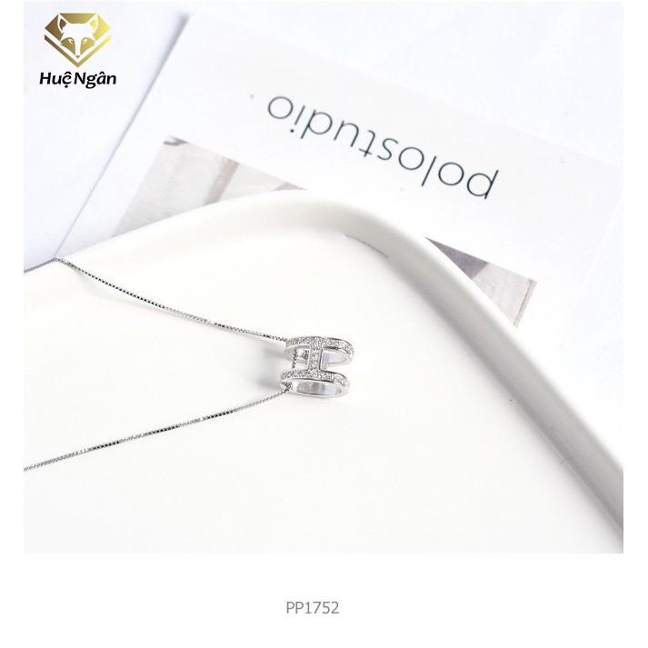 Dây chuyền bạc Ý 925 Huệ Ngân - Chữ H-Heart Biểu tượng trái tim PP1752