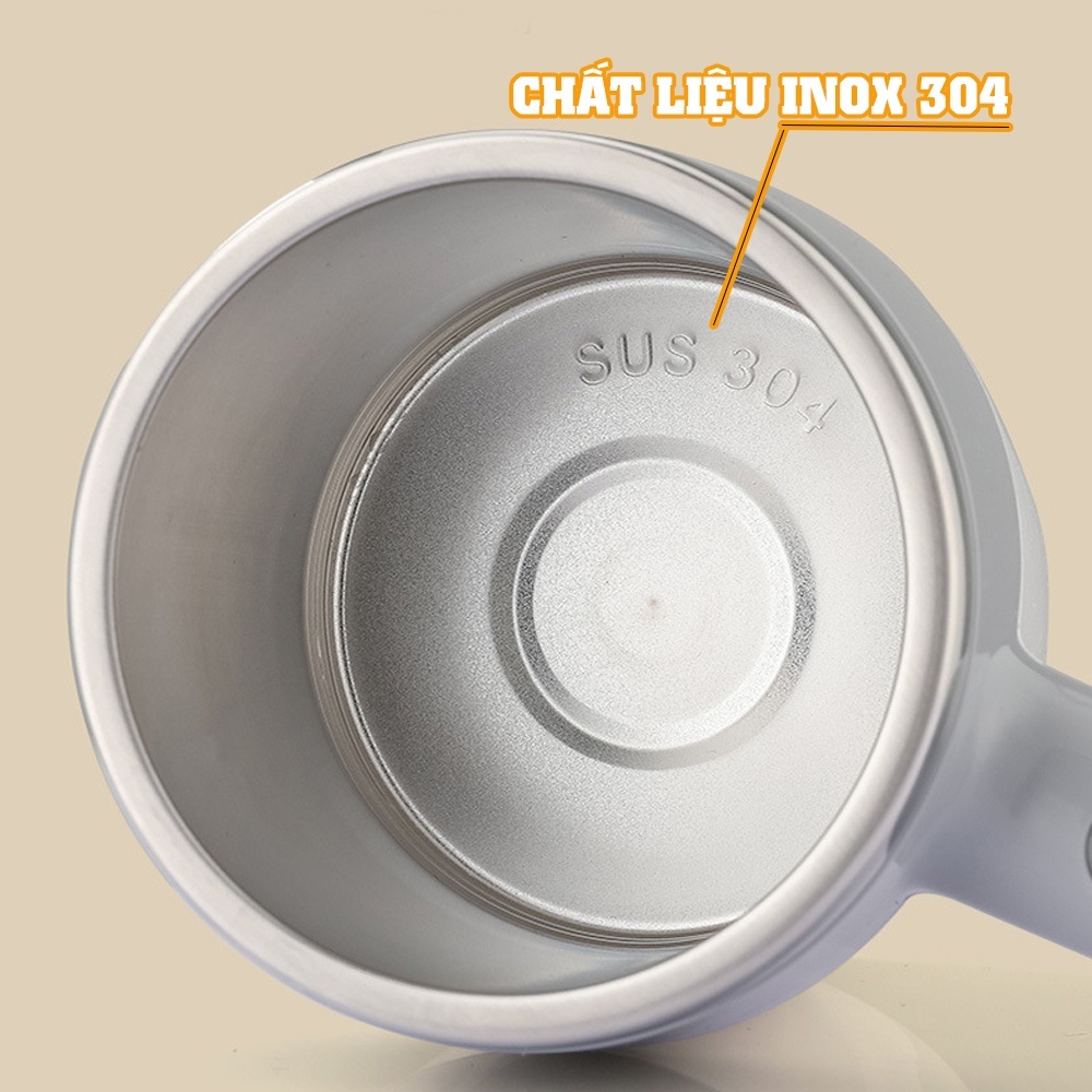 Cốc giữ nhiệt khuấy tự động pha ca phê lõi Inox 304 dung tích 380ml, ly tự khuấy pha trà đồ uống nam châm tiện dụng - Hàng chính hãng dododios