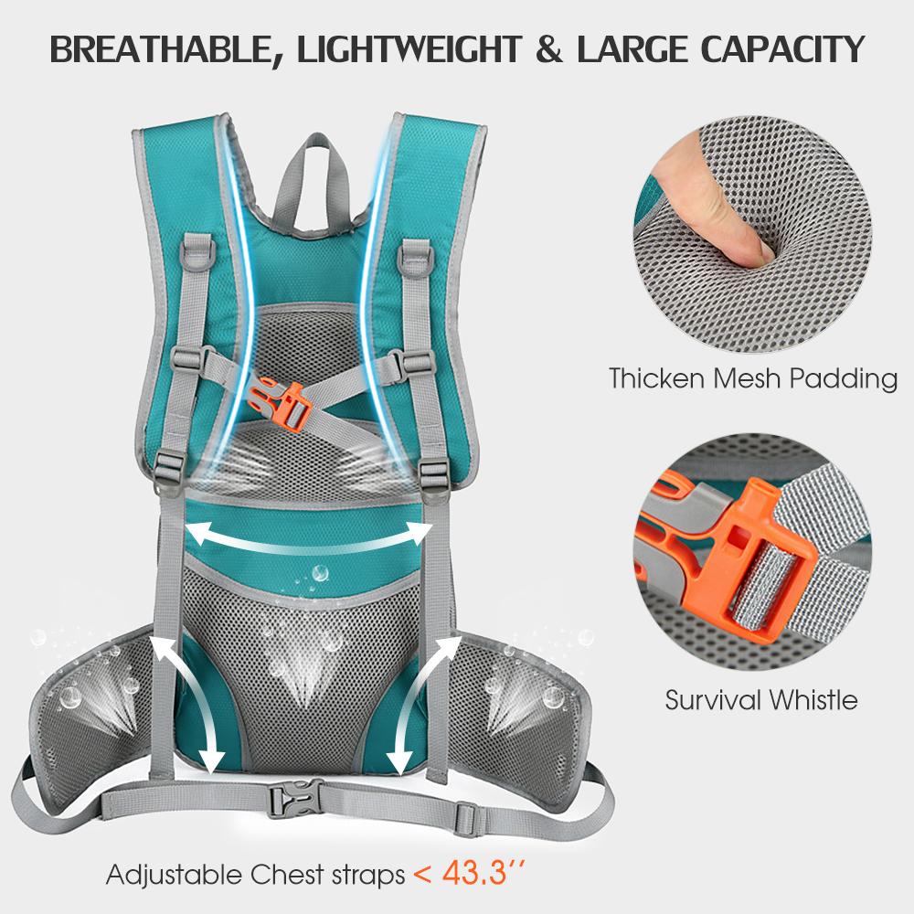 Áo Vest Balo Bền Siêu Nhẹ Chống Nước Phù Hợp Cắm Trại Thể Thao Ngoài Trời Leo Núi