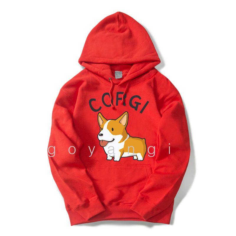 Áo hoodie goyangi Corgi Cute oversize phong cách hàn quốc