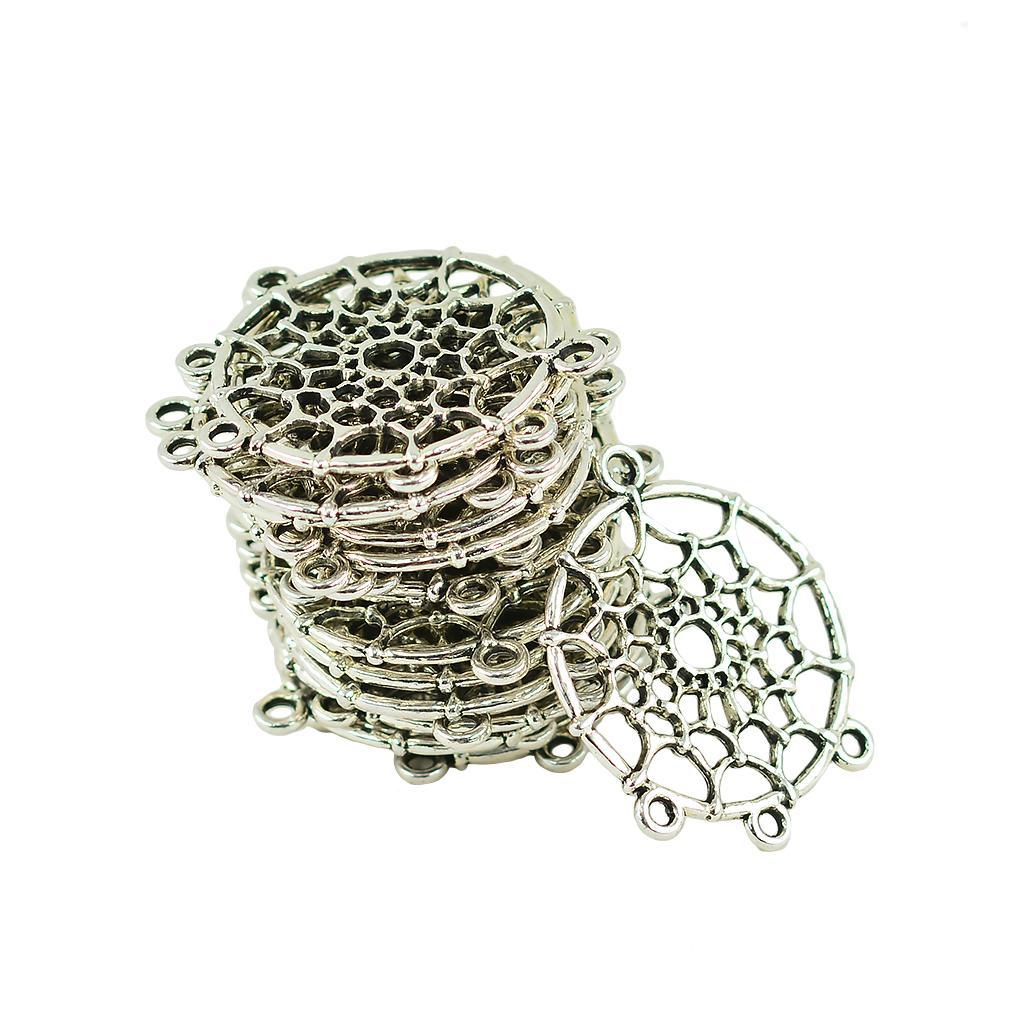 40 Pieces Vintage Indian Dream Catcher Charms Pendant Connector for DIY Findings Crafts