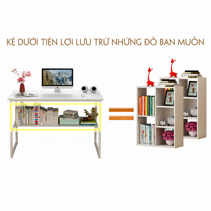 BÀN HỌC 2 TẦNG - BÀN MÁY TÍNH - BÀN LÀM VIỆC VĂN PHÒNG - THIẾT KẾ ĐƠN GIẢN - SANG TRỌNG - LỊCH SỰ KÍCH THƯỚC 100 x 45 x 73