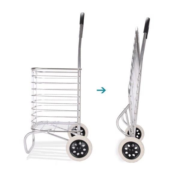 Xe kéo đi chợ, đi siêu thị có giỏ hàng, có thể gấp gọn tiện lợi