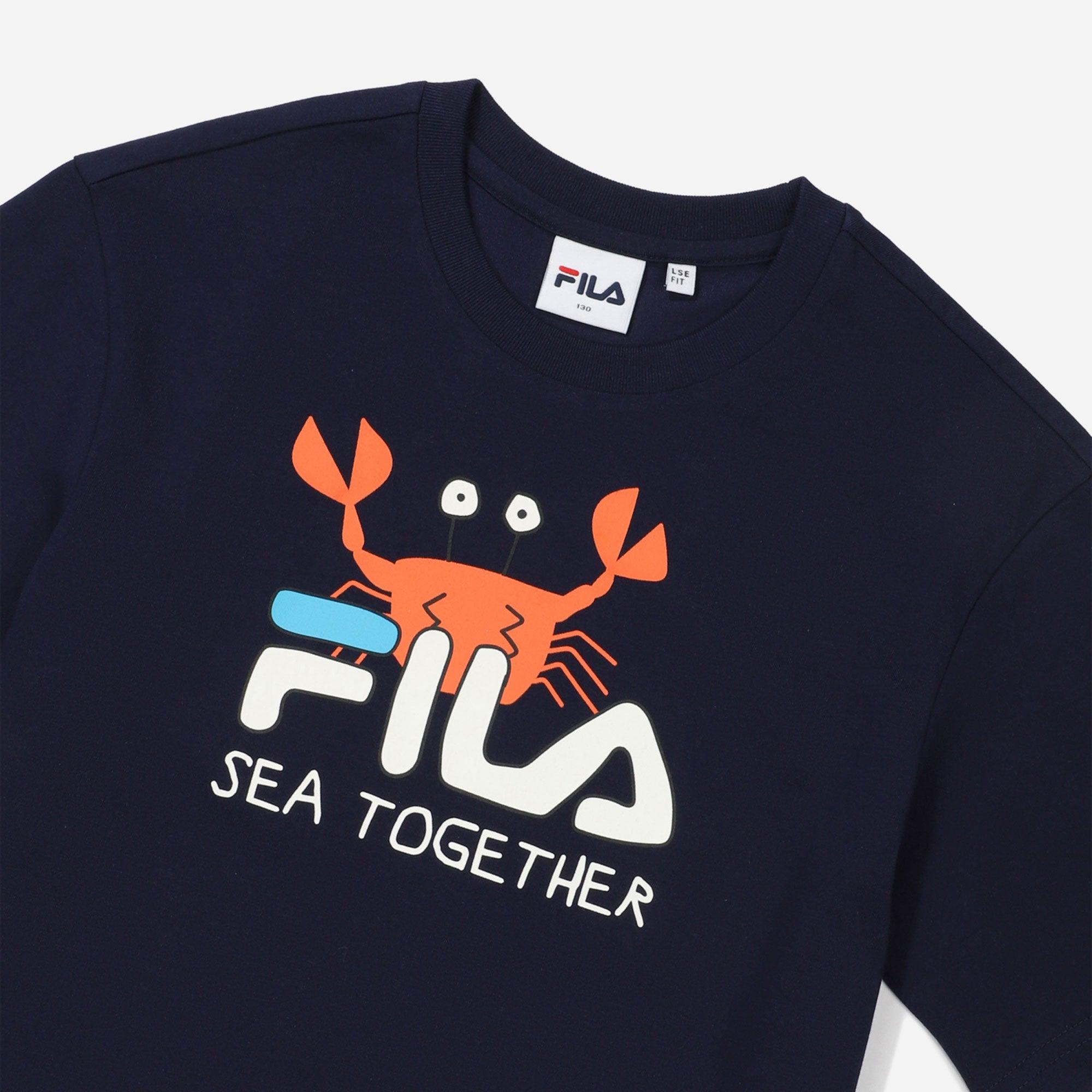 Áo thun tay ngắn thời trang trẻ em Fila Marine Fila Sea Together - FK2RSF2301X-DID