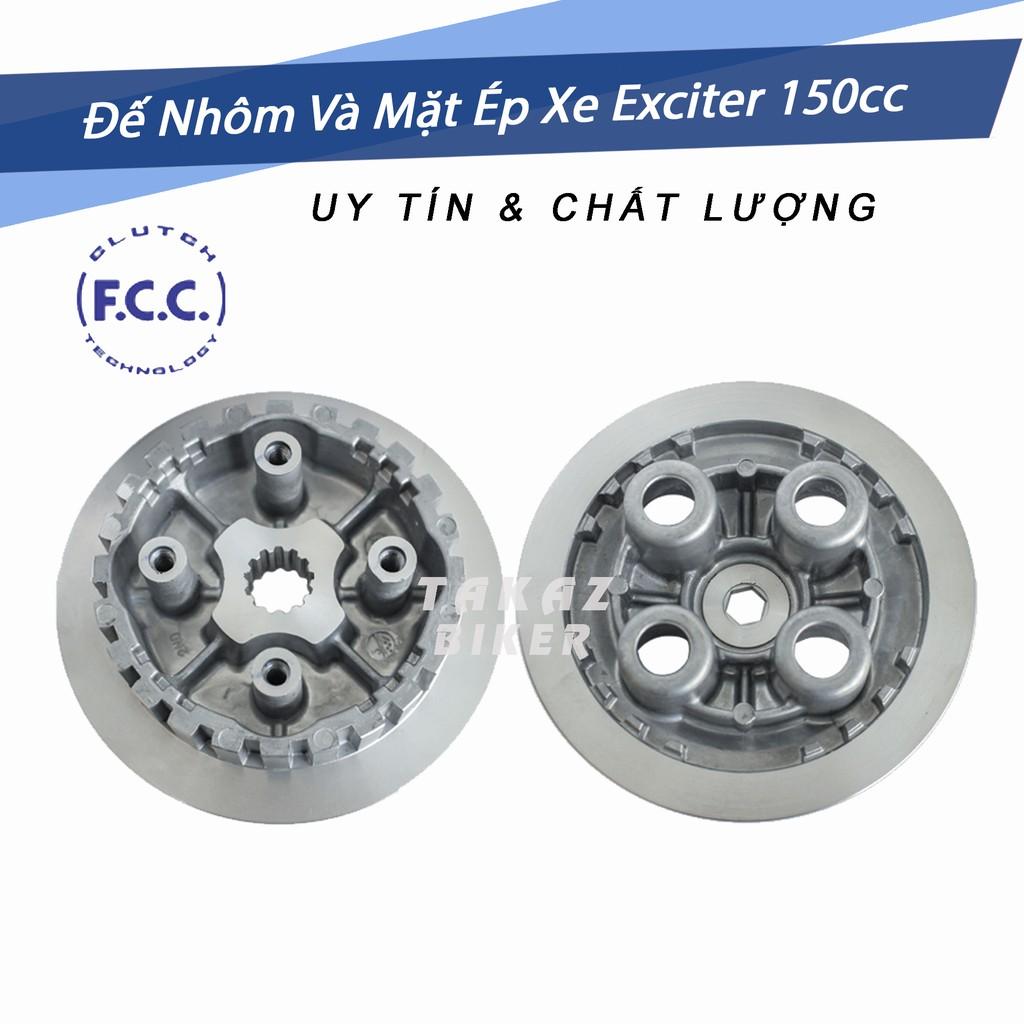 A1 Full combo bộ nồi đế nhôm FCC - mặt ép - lá bố - lá sắt dùng cho xe Exciter 150 col tay